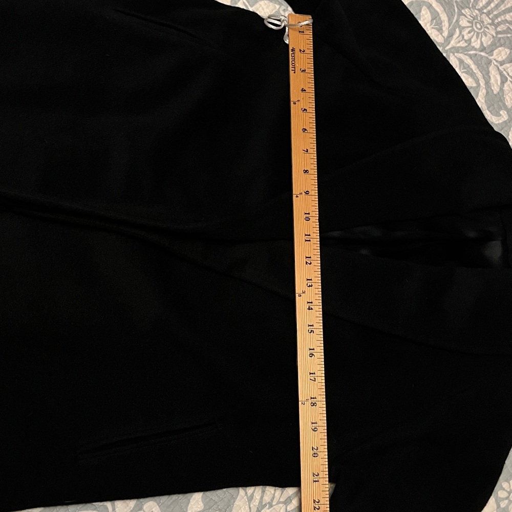 VINTAGE super soft Cashmere Wrap vintage "robe" Black Coat - Picture 13 of 15